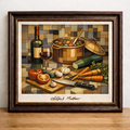 Cubist kitchen still life by Matheo
