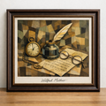 Cubist still life with vintage items